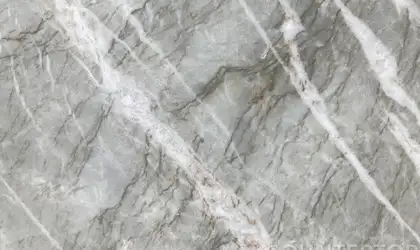 Closeup image of Vitoria Lux Grey Quartzite countertop slab