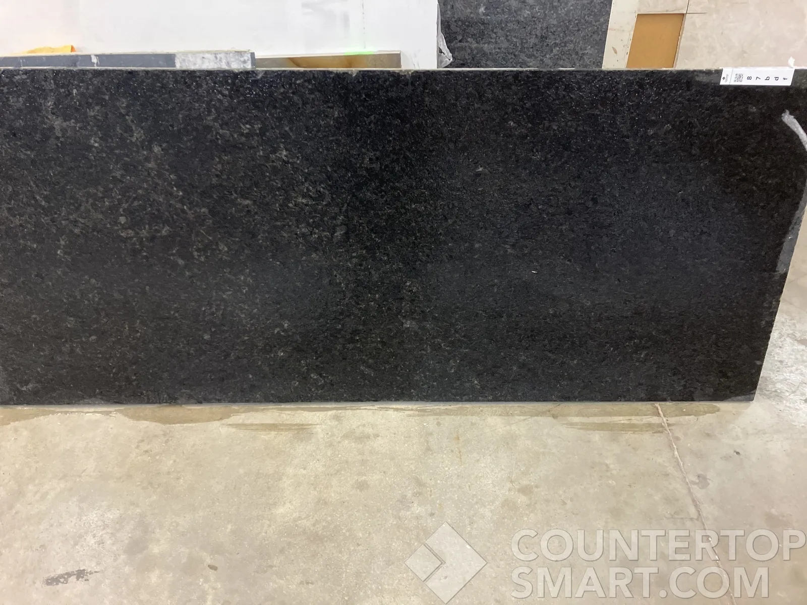 Full image of Black Pearl Granite countertop slab
