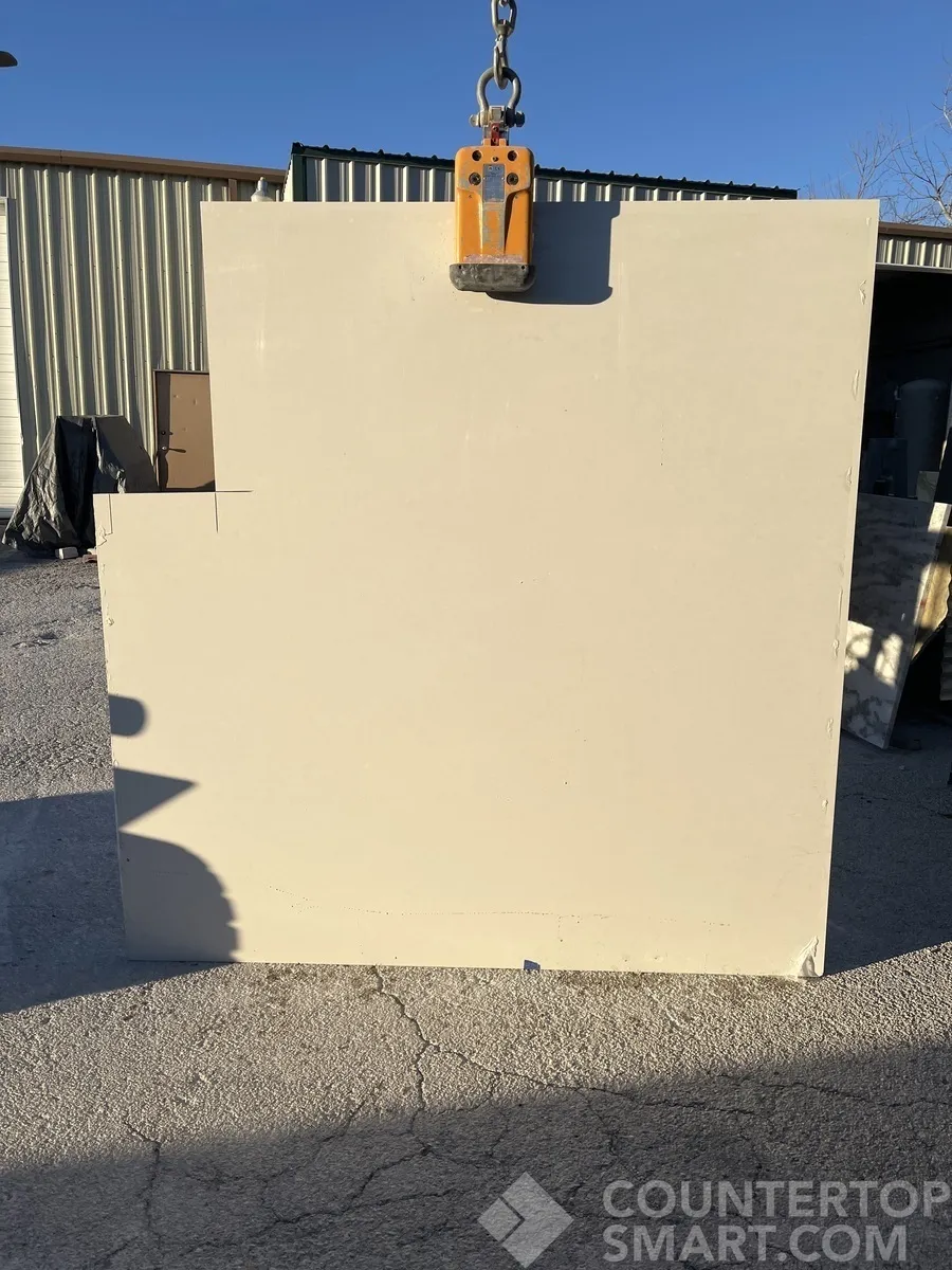 Full image of Daltile White Sand White Quartz countertop slab