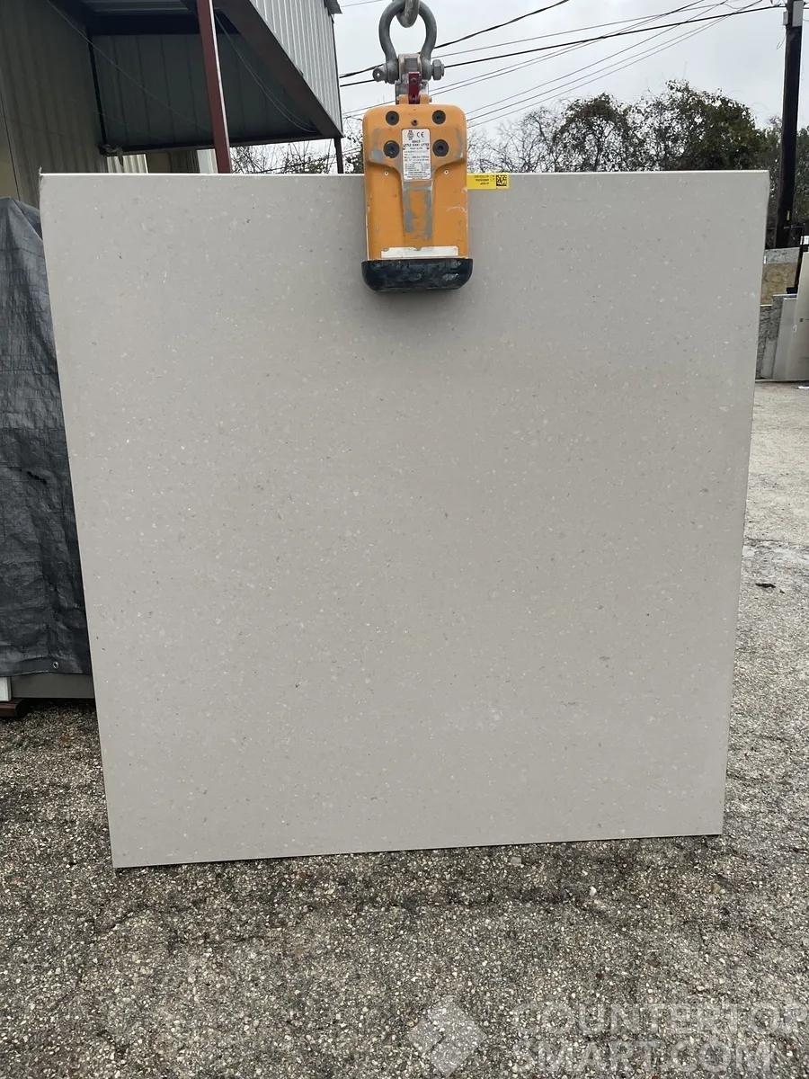 Full image of Caesarstone Clamshell Brown Quartz countertop slab