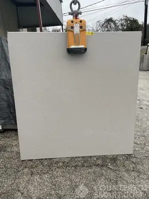Full image of Caesarstone Clamshell Brown Quartz countertop slab