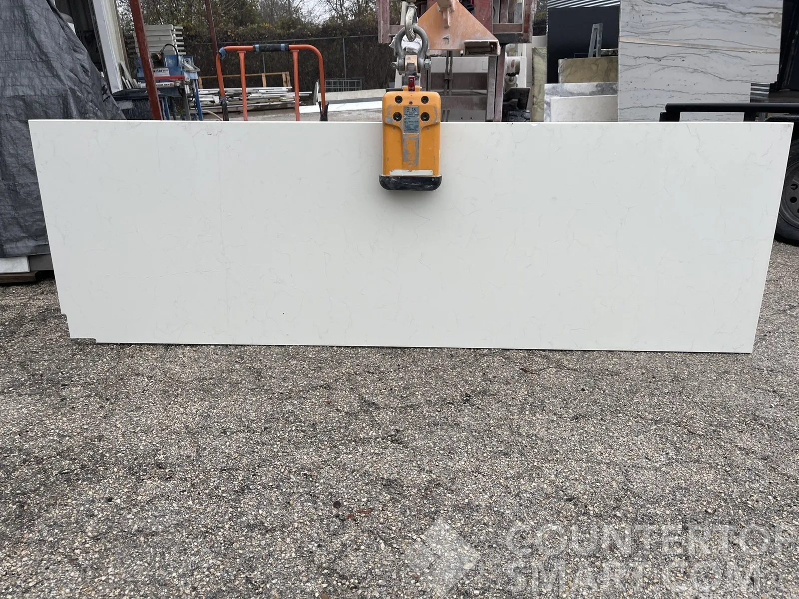 Full image of Vicostone Carrara Quartz countertop slab