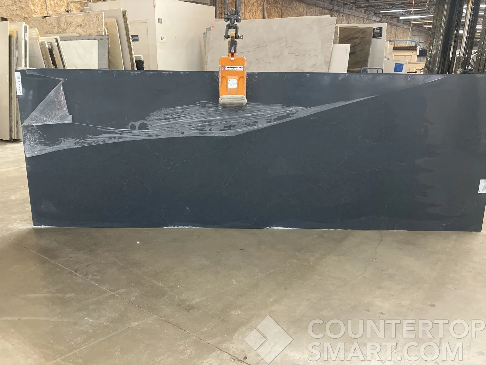 Full image of Silestone Charcoal Soapstone Quartz countertop slab
