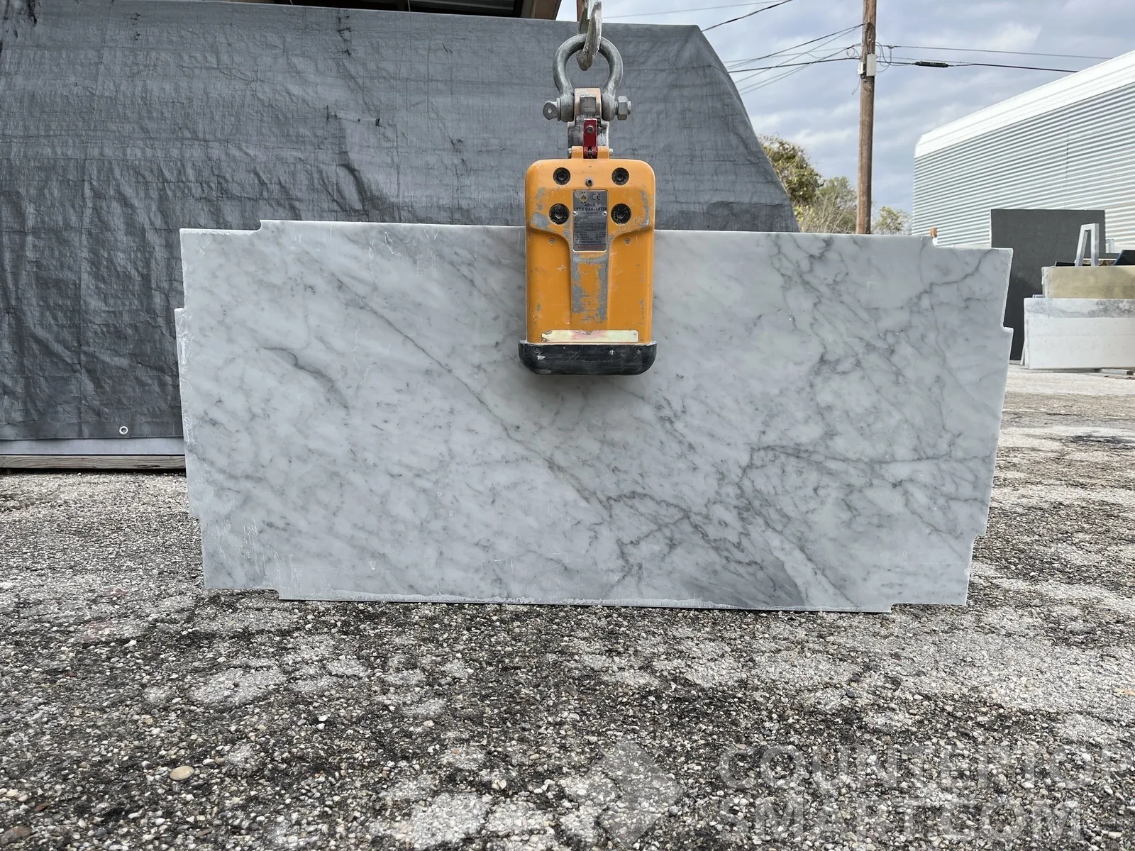 Full image of Calacatta Marble countertop slab