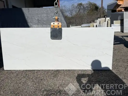 Full image of Vicostone Costa Nova White Quartz countertop slab