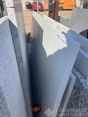 Full image of Q Quartz Carrara Morro Quartz countertop slab