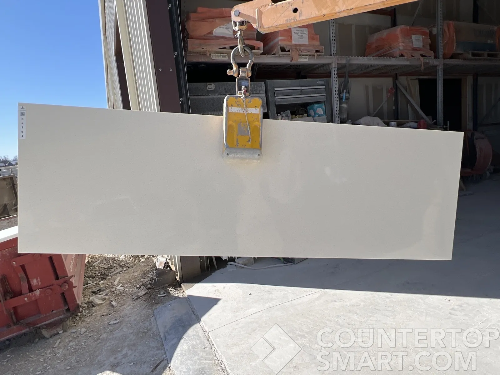 Full image of Vicostone Crystal Salt Quartz countertop slab