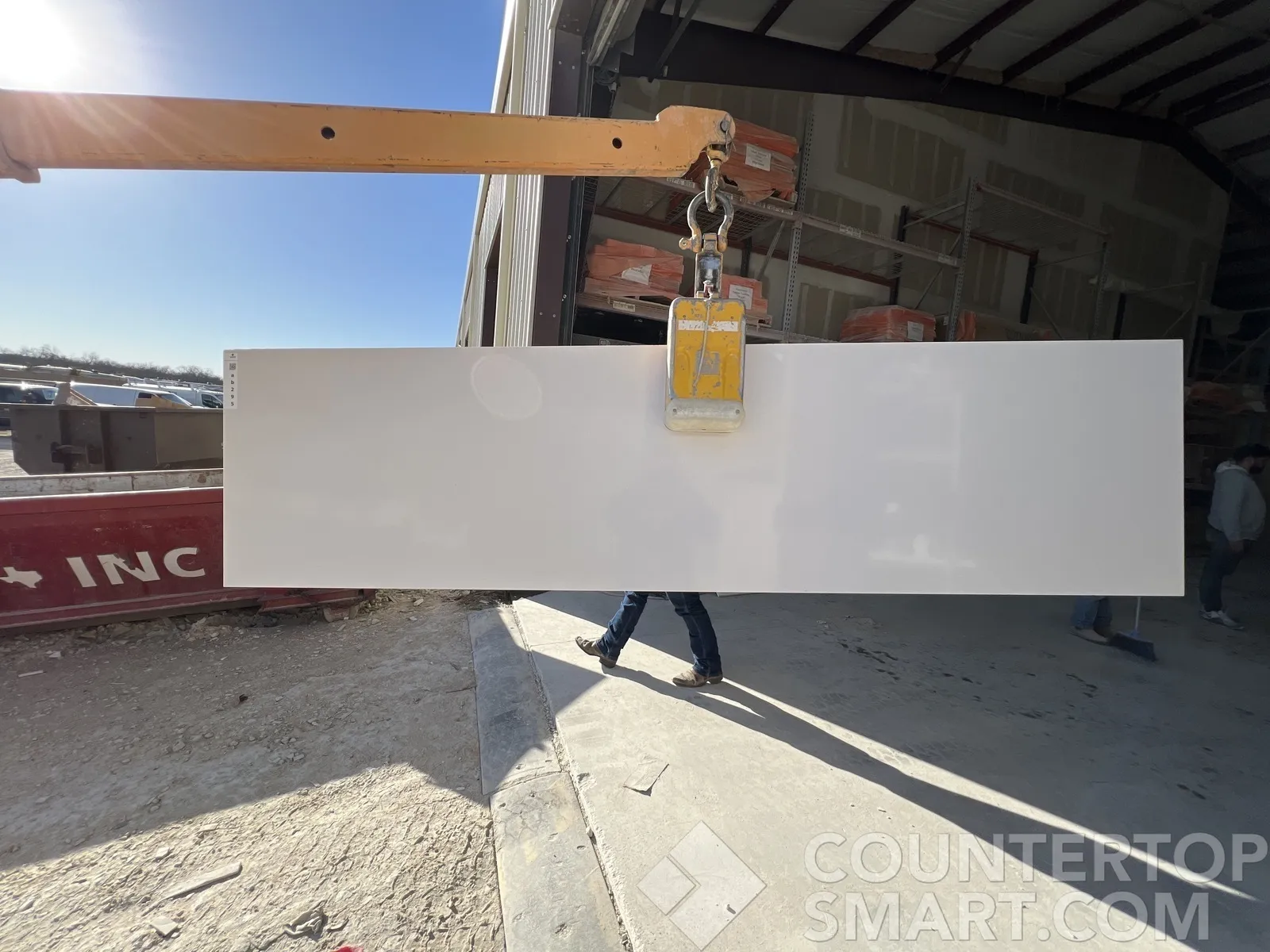Full image of Silestone Iconic White Quartz countertop slab