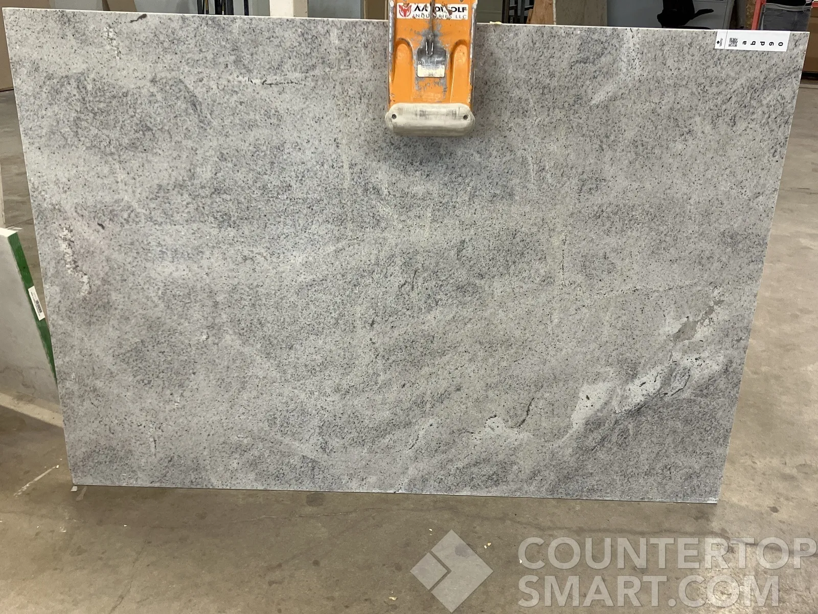 Full image of Thunder White Granite countertop slab