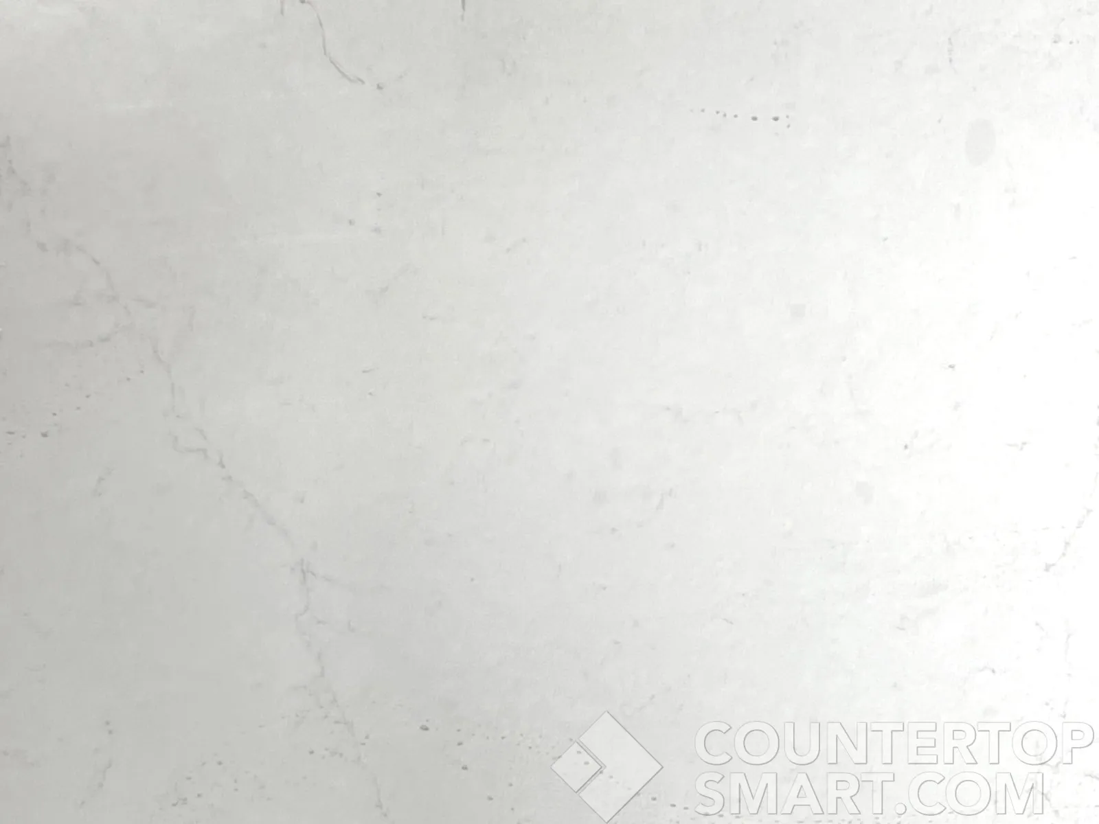 Closeup image of Daltile Valor White White Quartz countertop slab