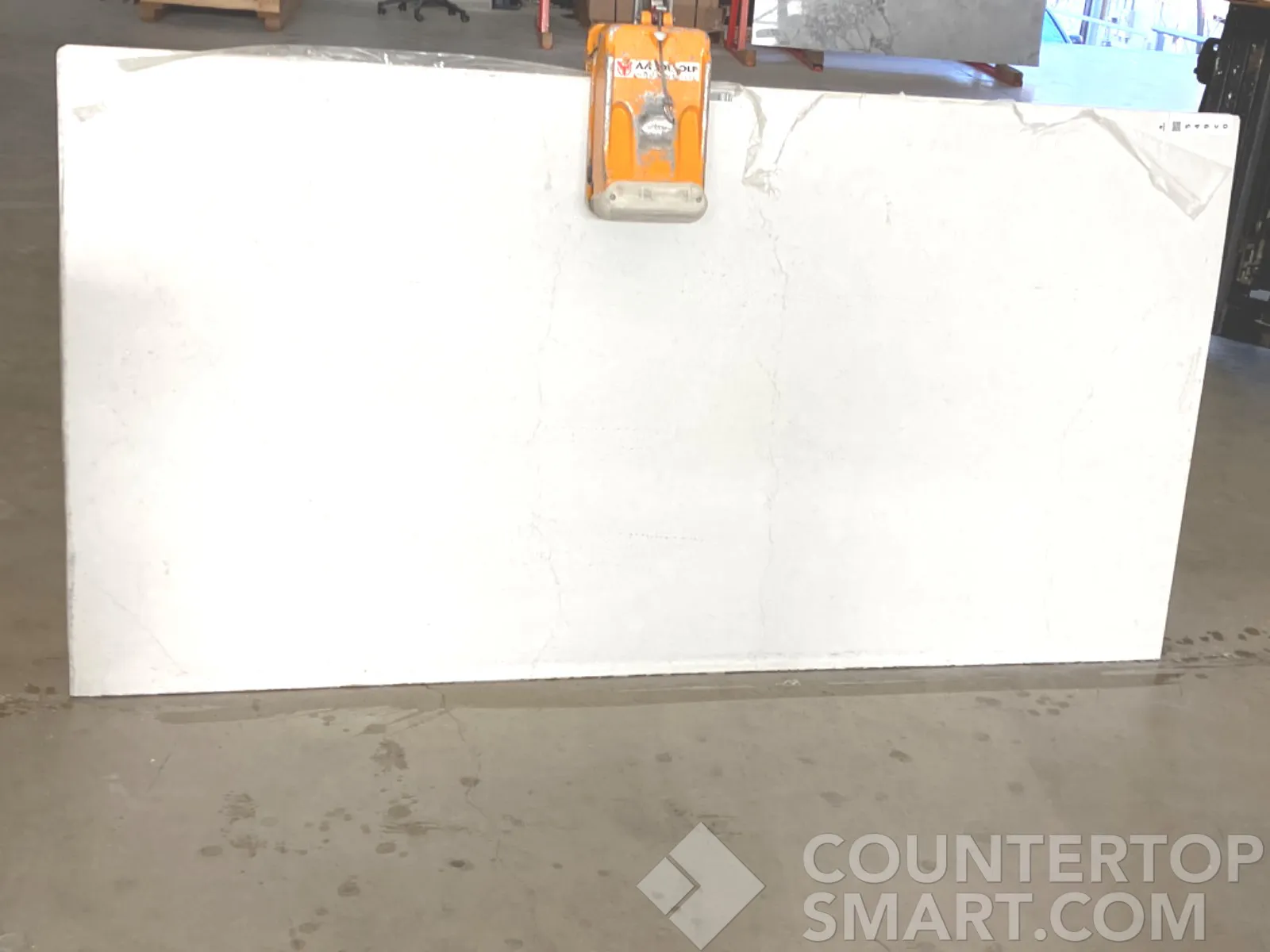 Full image of Daltile Valor White White Quartz countertop slab