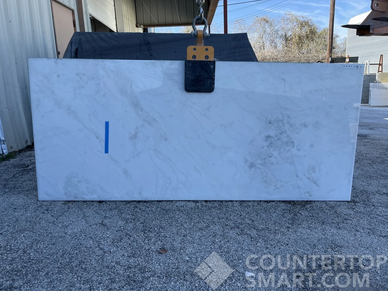 Full image of Circo White White Marble countertop slab