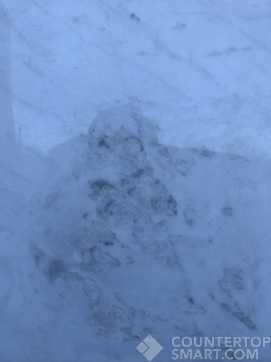 Closeup image of Circo White White Marble countertop slab