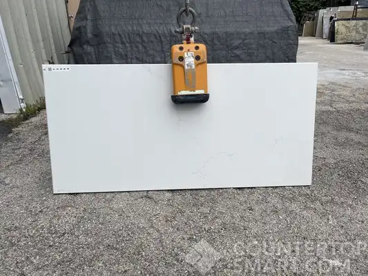 Full image of Stratus Quartz Rainier White Quartz countertop slab