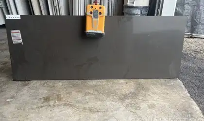 Full image of Silestone Calypso Grey Quartz countertop slab