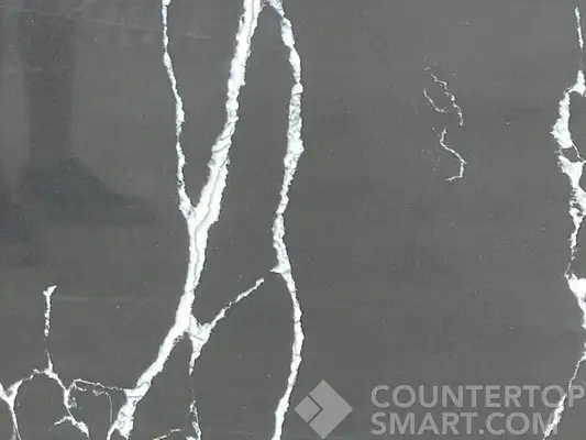 Closeup image of Della Terra Montenegro Quartz countertop slab