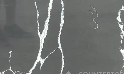 Closeup image of Della Terra Montenegro Quartz countertop slab