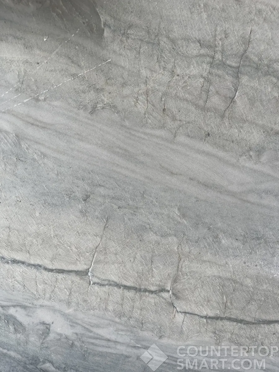 Closeup image of Leblon Premium Cream Quartzite countertop slab