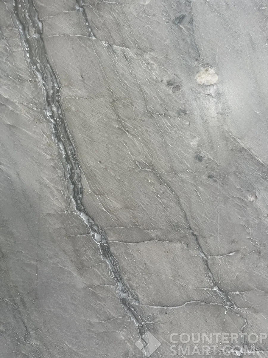 Closeup image of Leblon Premium Cream Quartzite countertop slab