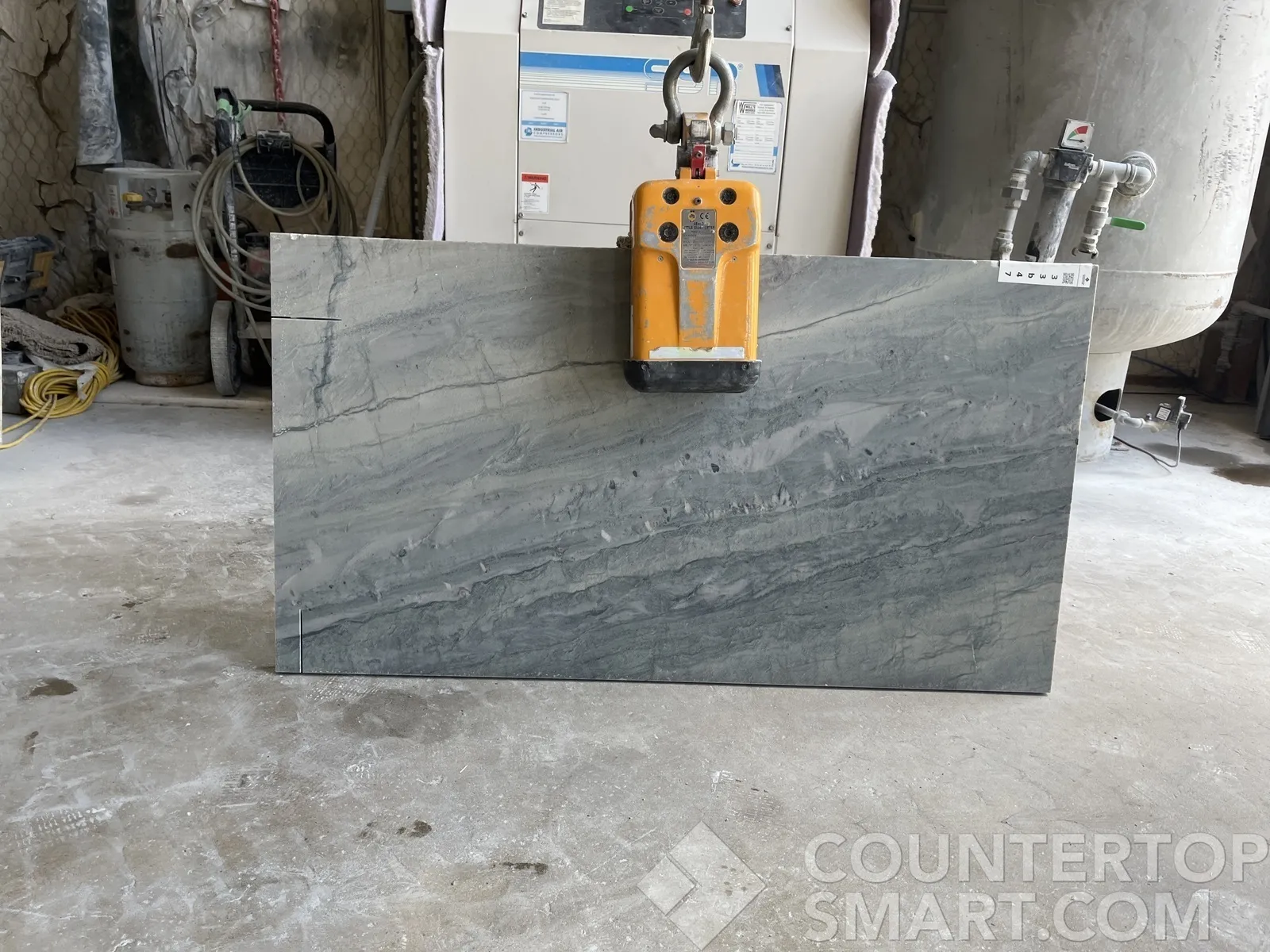 Full image of Leblon Premium Cream Quartzite countertop slab