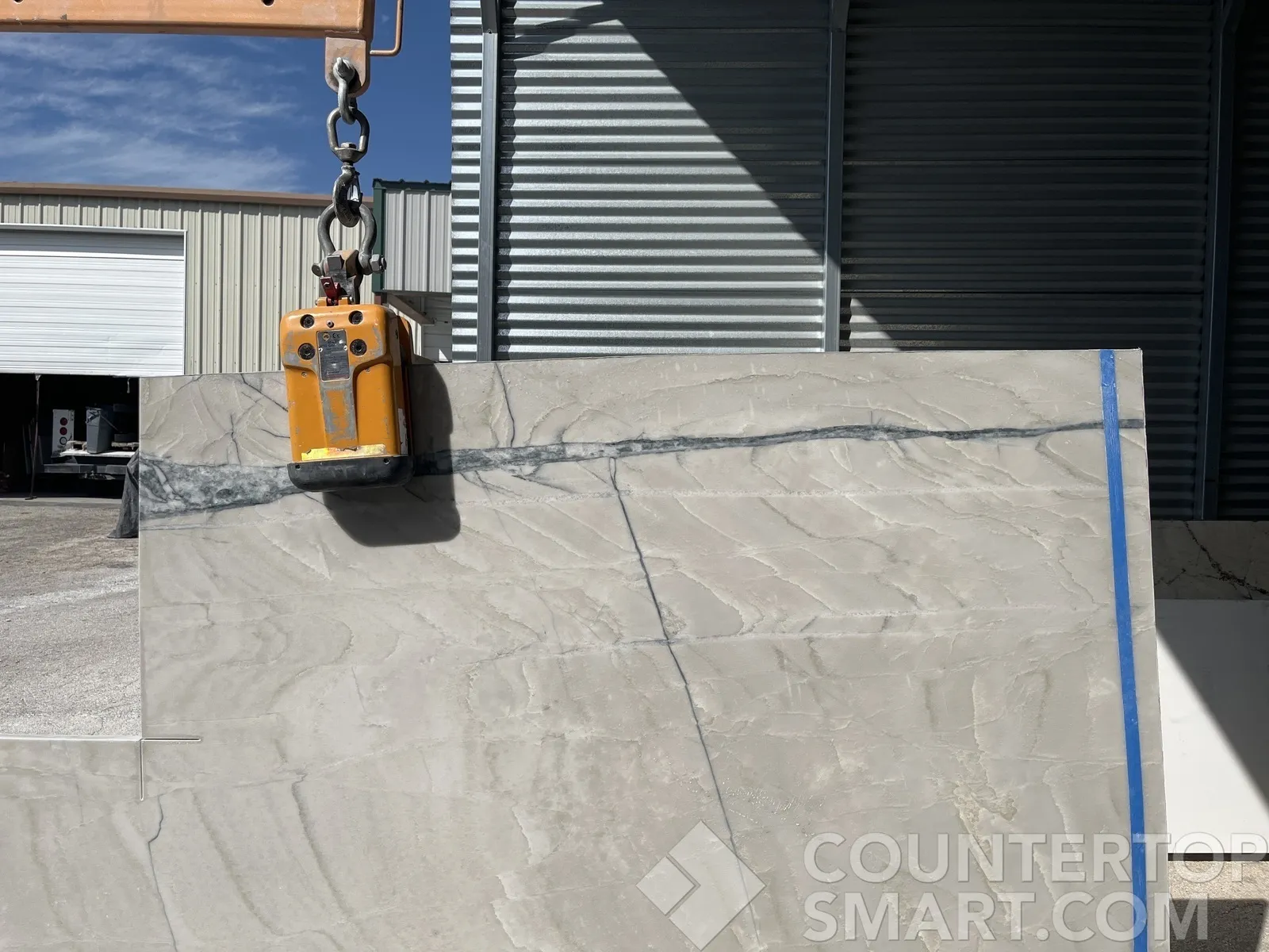 Full image of Calacatta Montreal Quartzite countertop slab