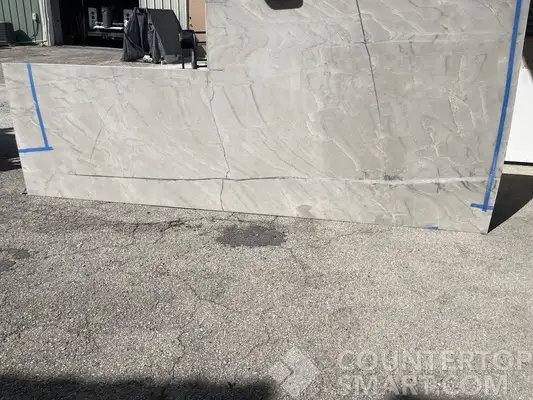 Full image of Calacatta Montreal Quartzite countertop slab