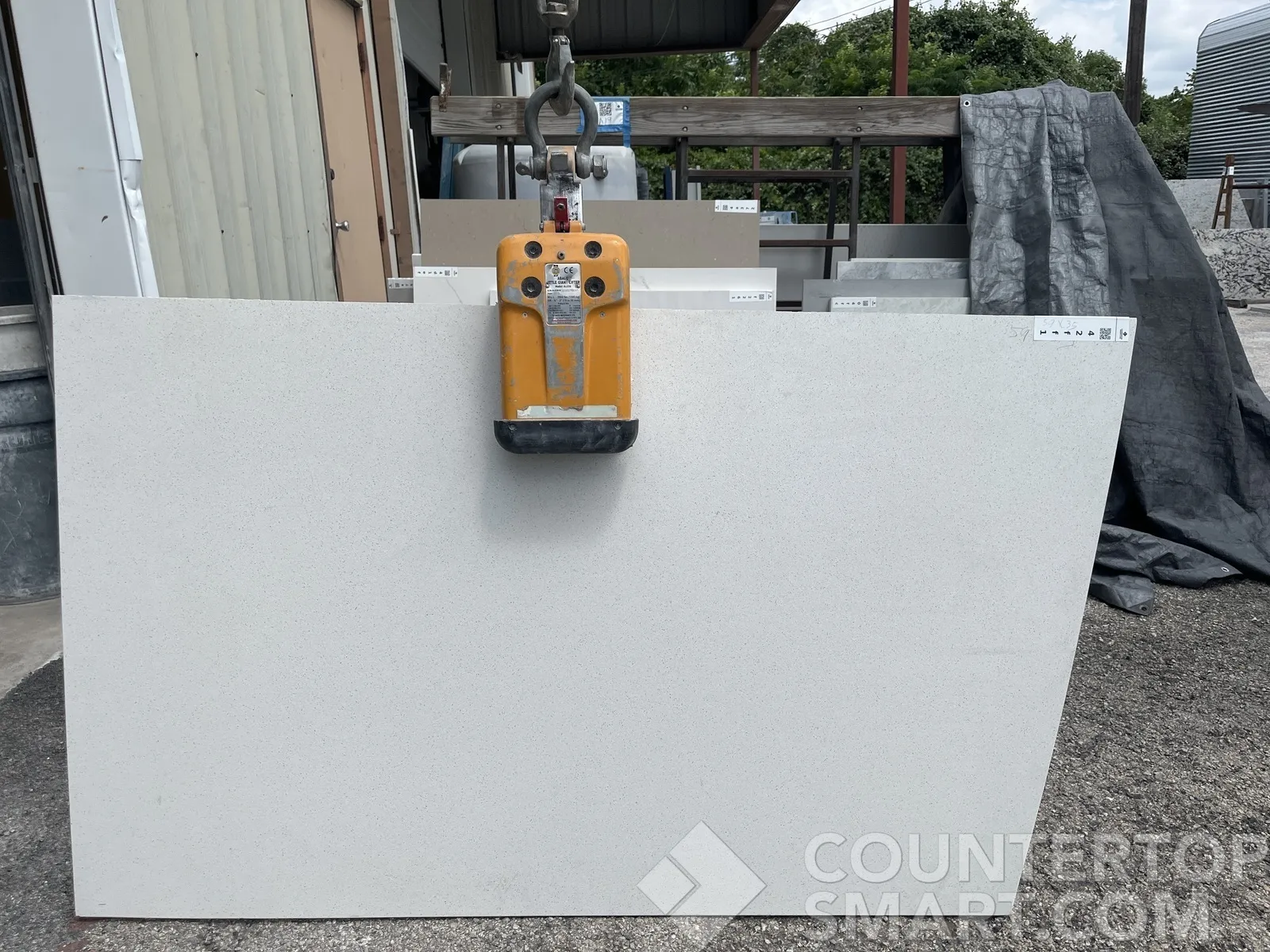 Full image of Silestone Blanco Maple White Quartz countertop slab