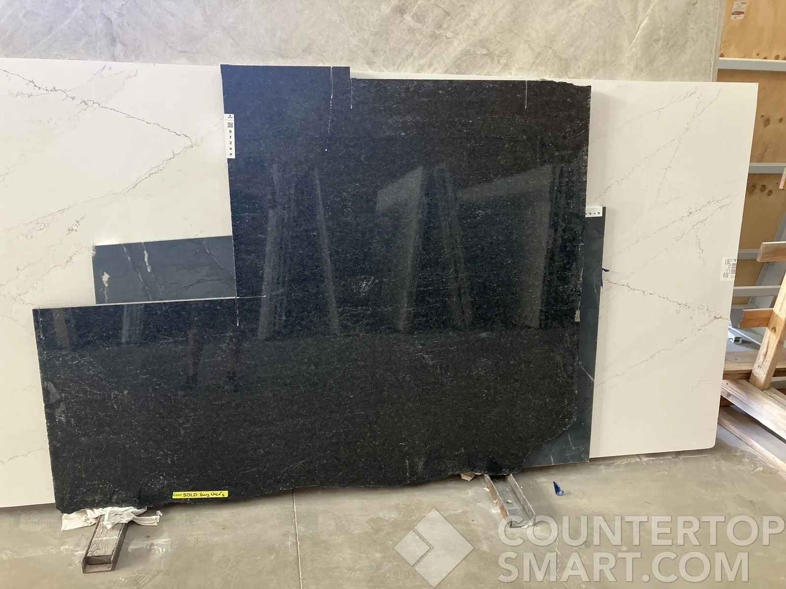 Full image of Ubatuba Black Granite countertop slab