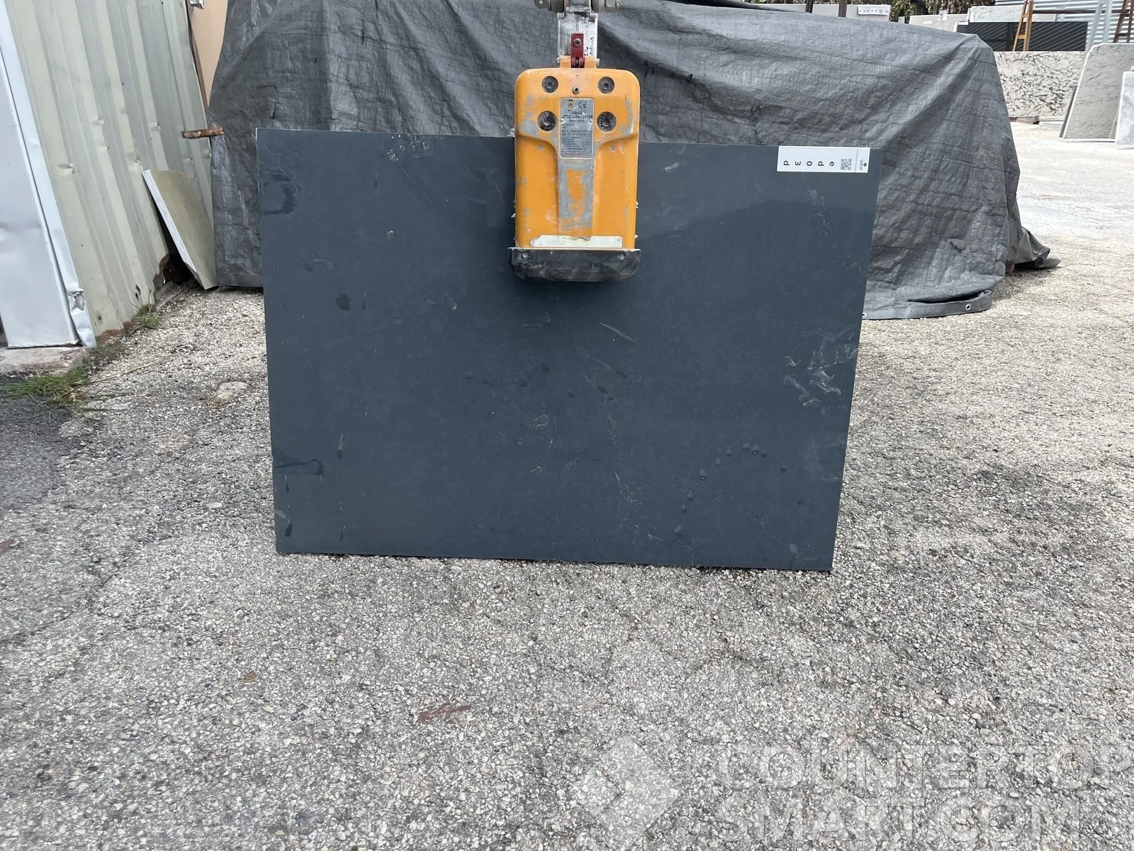 Full image of Silestone Charcoal Soapstone Quartz countertop slab