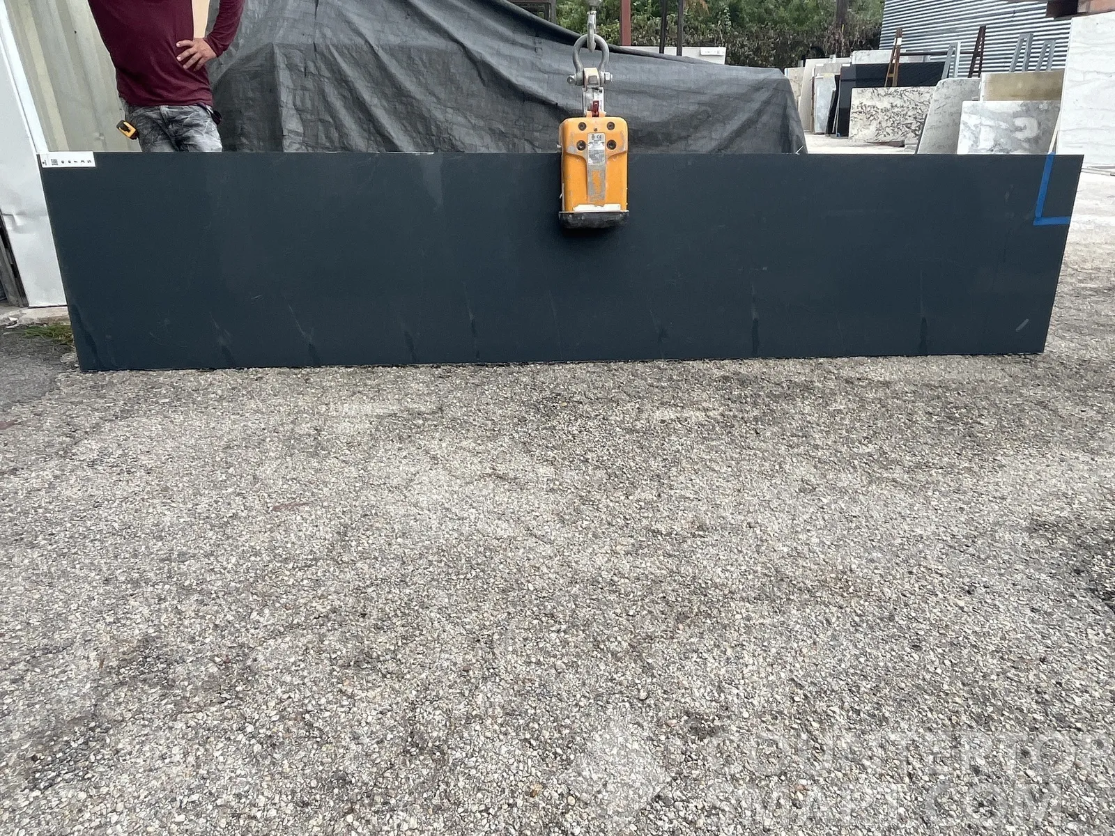 Full image of Silestone Charcoal Soapstone Quartz countertop slab