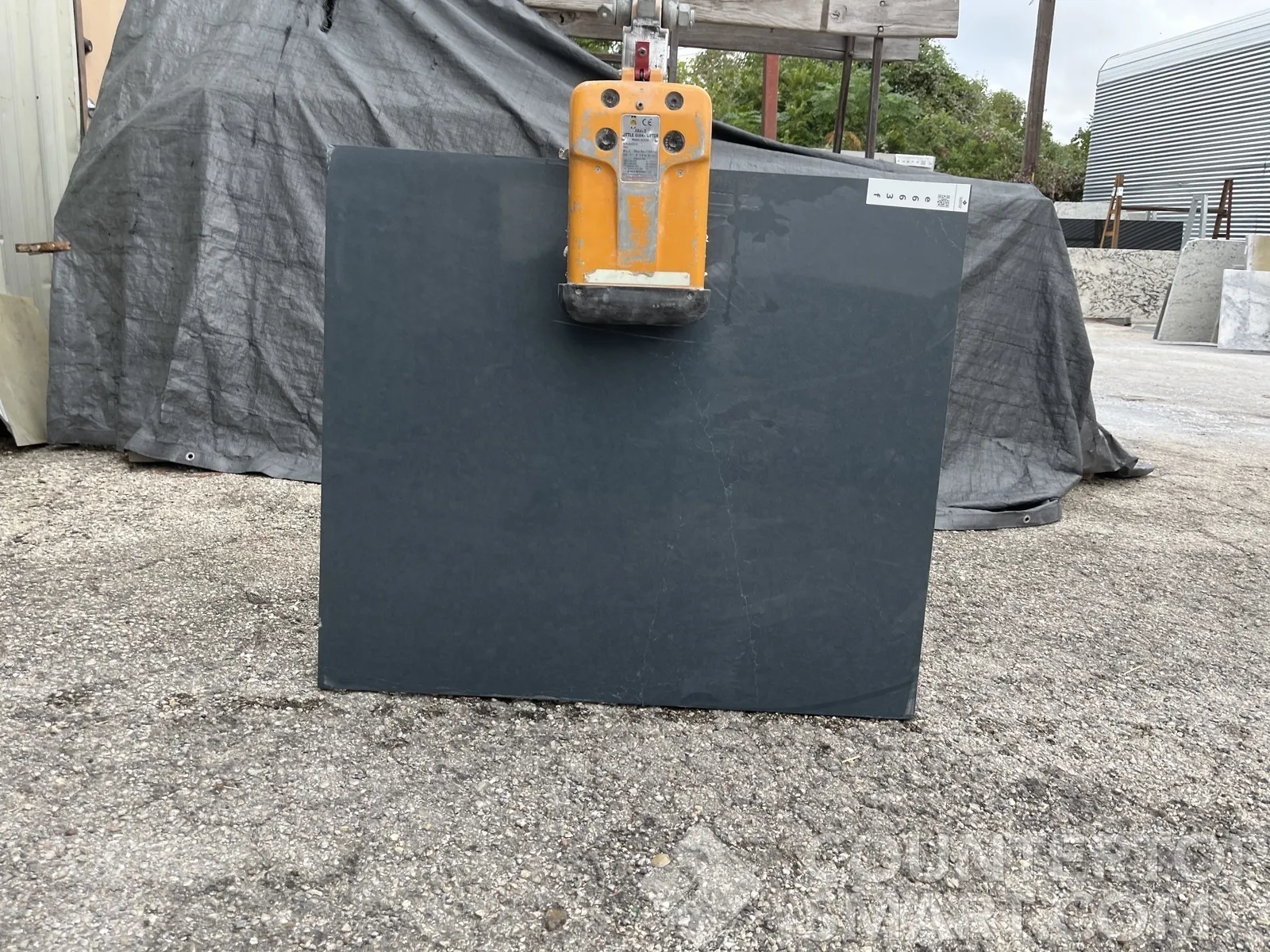 Full image of Silestone Charcoal Soapstone Quartz countertop slab