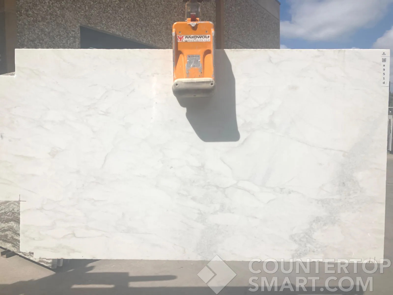Full image of Calacatta Gold Marble countertop slab