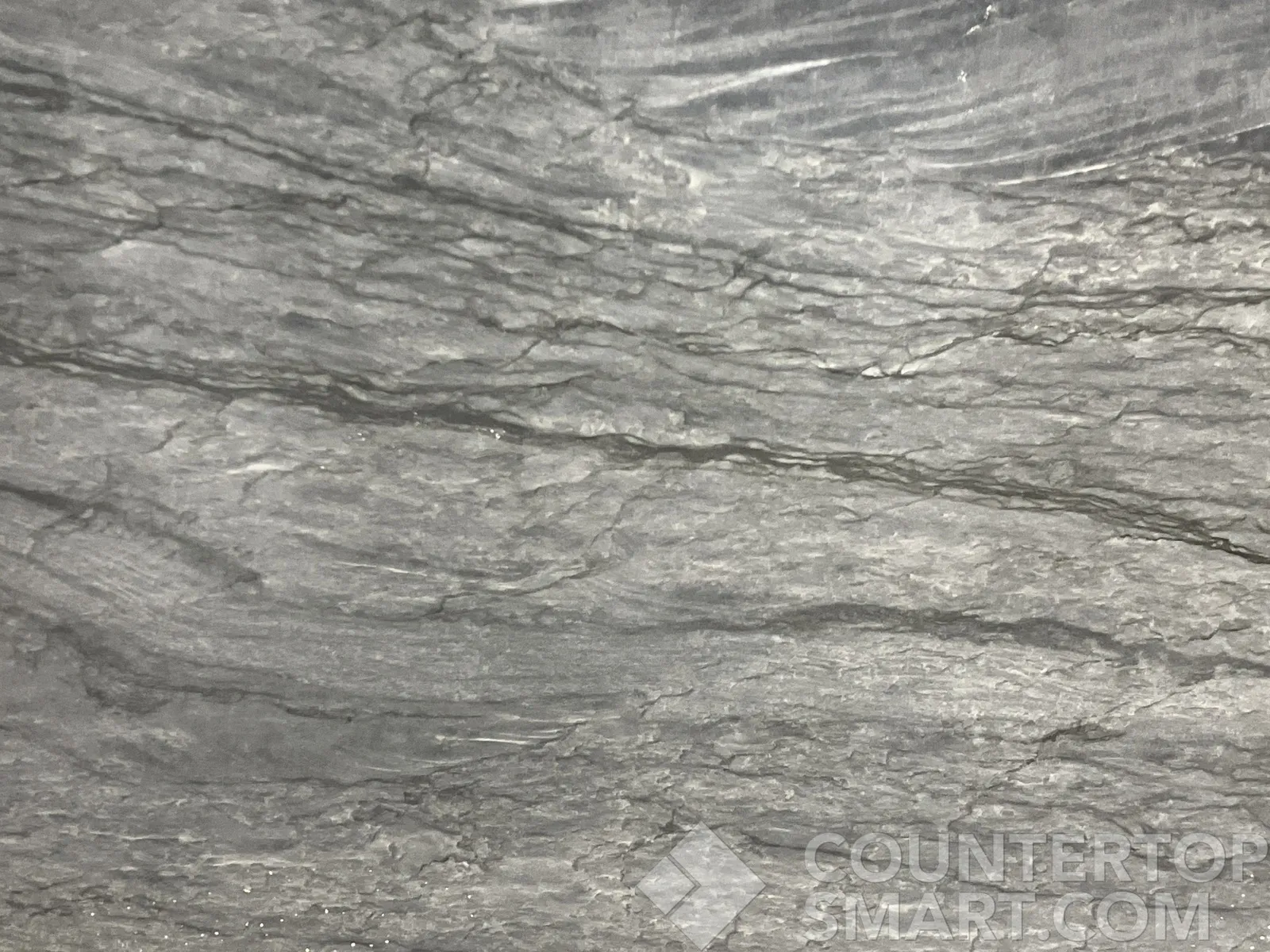 Closeup image of Ijen Blue Quartzite countertop slab