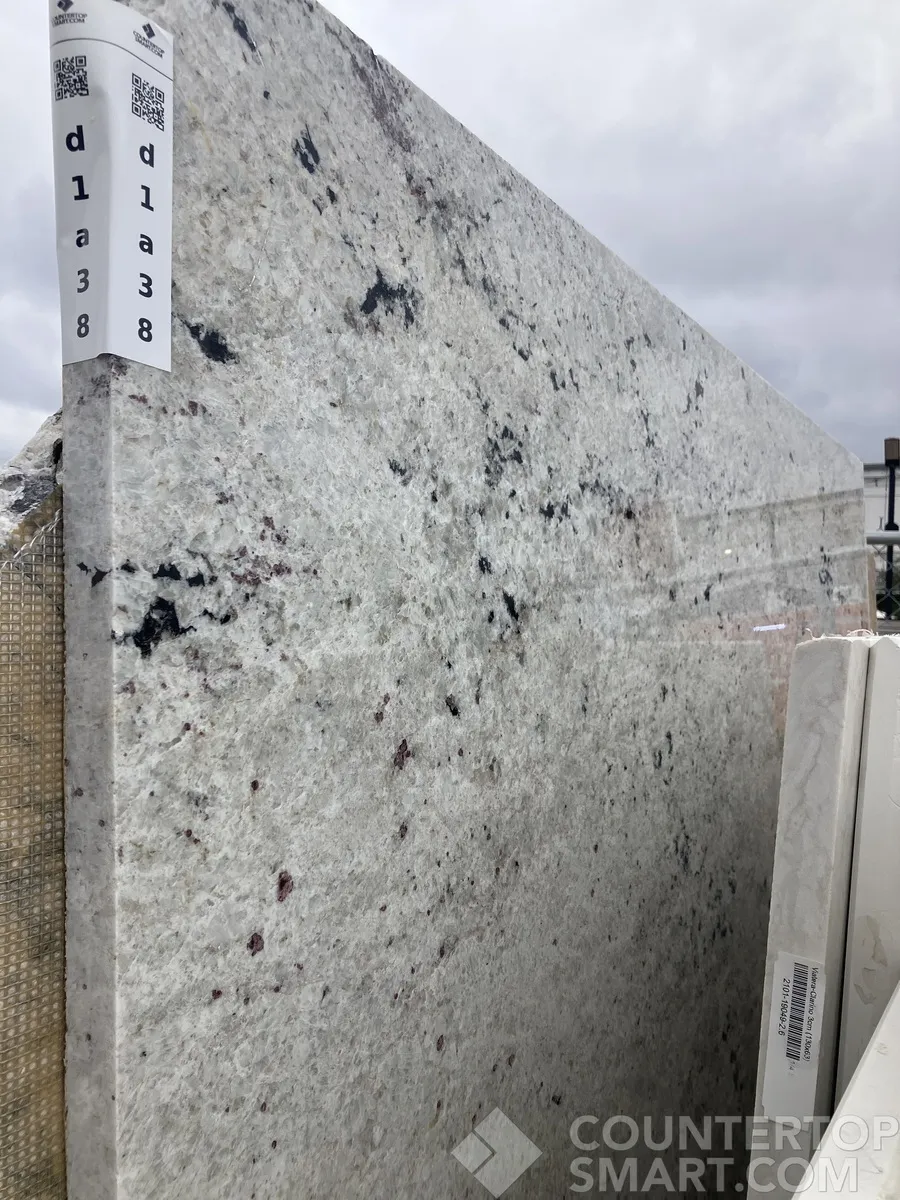 Full image of Absolute White Granite countertop slab