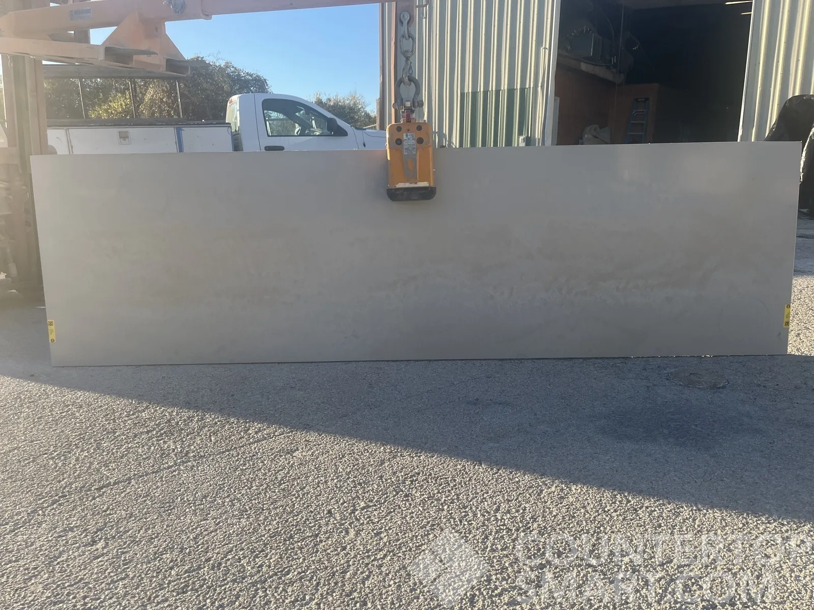 Full image of Caesarstone Primordia Quartz countertop slab
