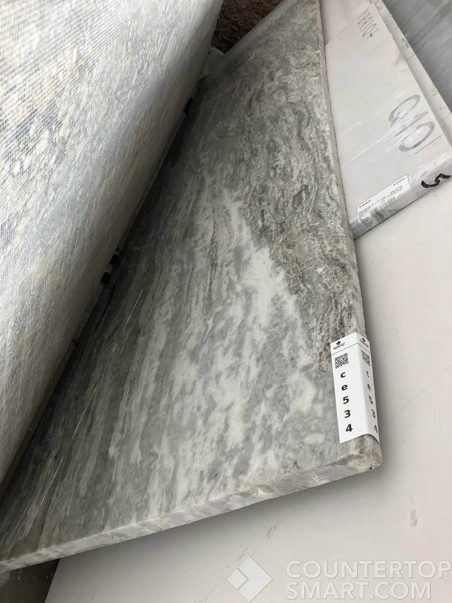 Full image of Fantasy Brown Grey Marble countertop slab