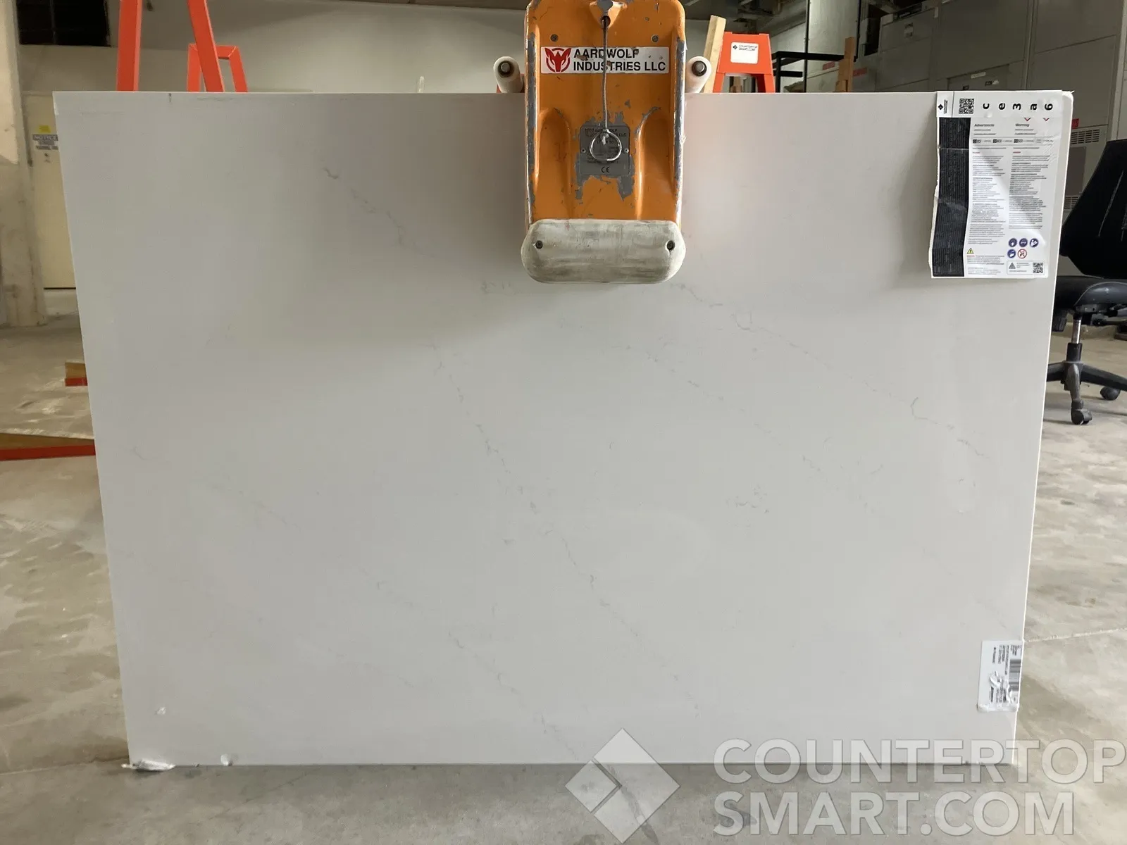 Full image of Silestone Eternal Statuario White Quartz countertop slab