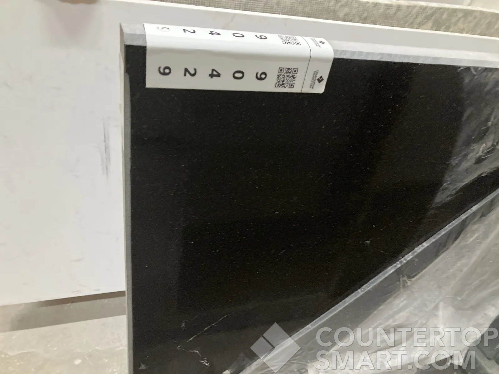 Full image of Q Quartz Midnight Majesty Quartz countertop slab
