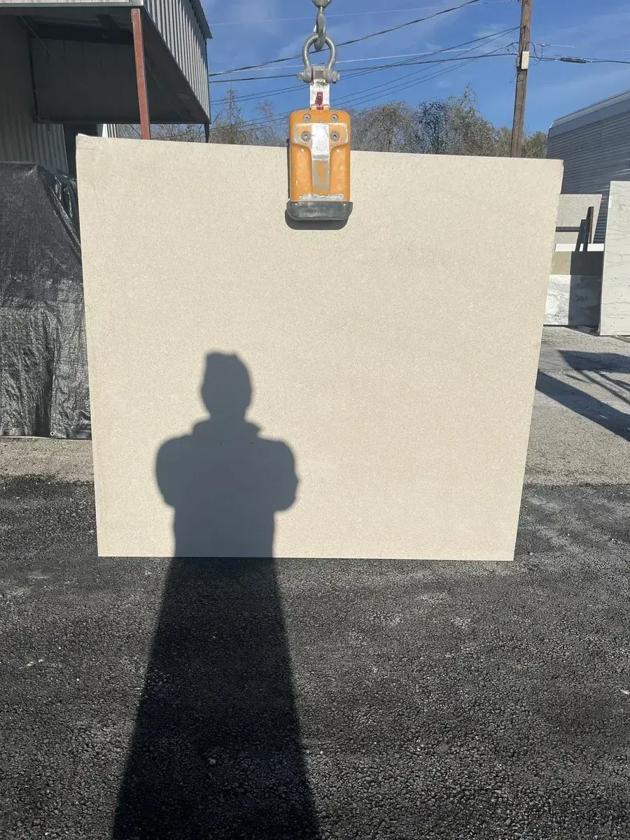 Full image of Silestone Blanco City Cream Quartz countertop slab