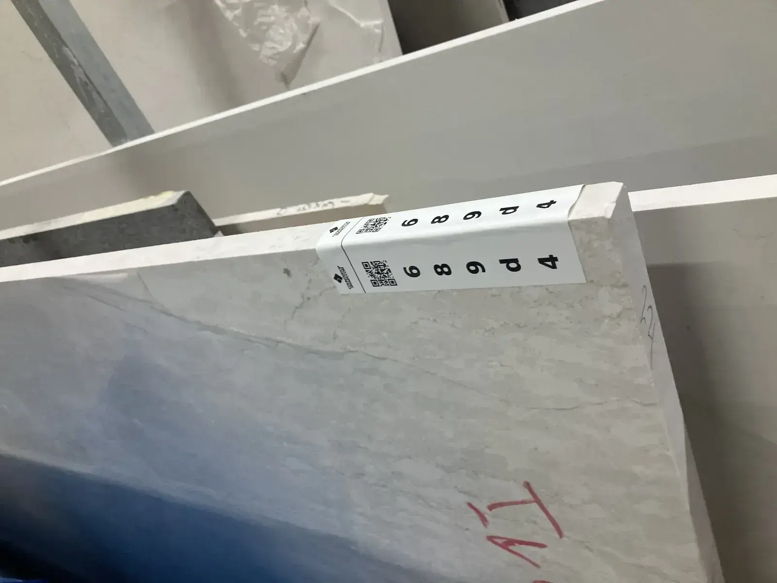 Full image of Cambria Ironsbridge White Quartz countertop slab