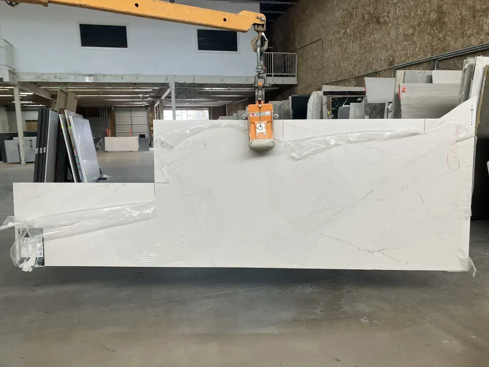 Full image of Silestone Ethereal Glow White Quartz countertop slab