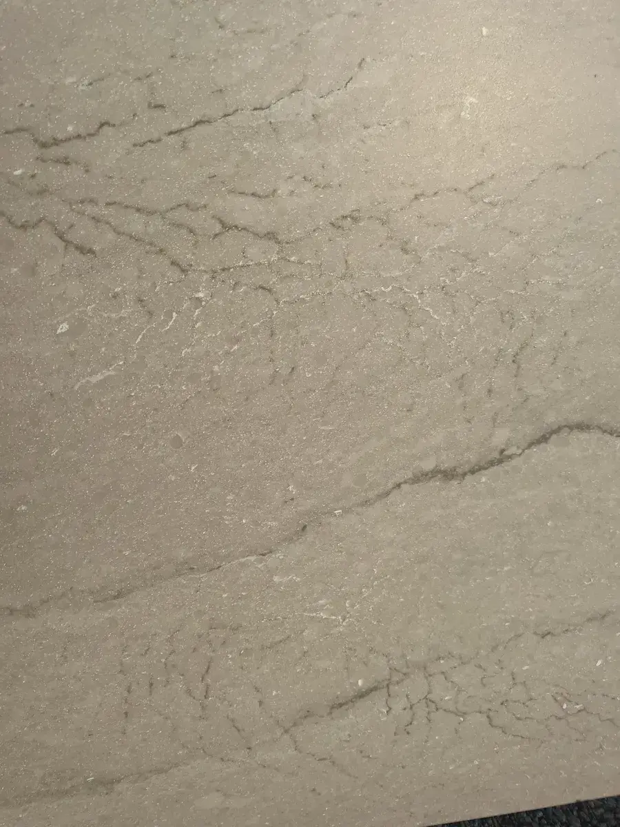 Closeup image of Cambria MonTaaj Beige Quartz countertop slab
