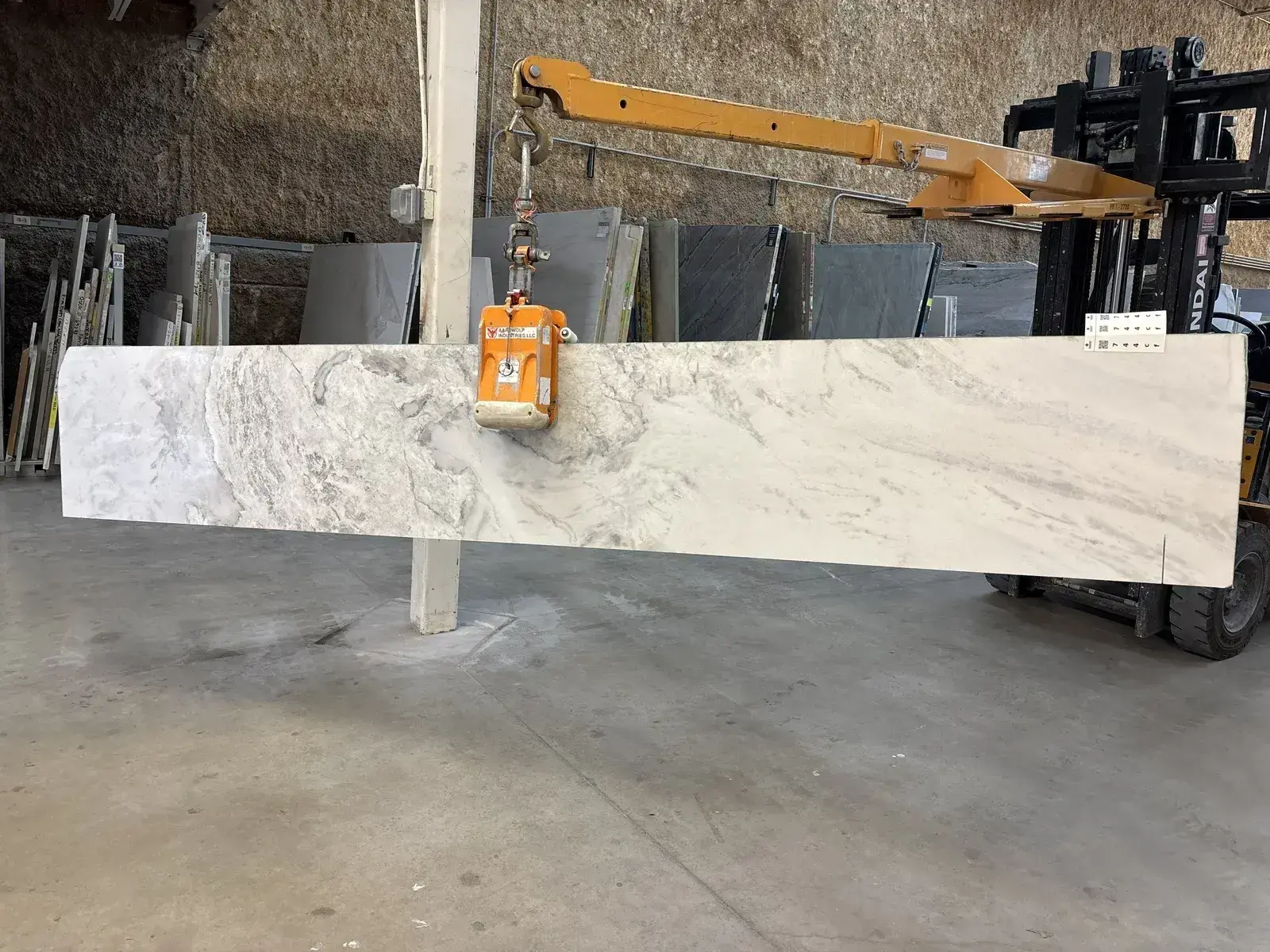 Full image of Shadow Storm Marble countertop slab
