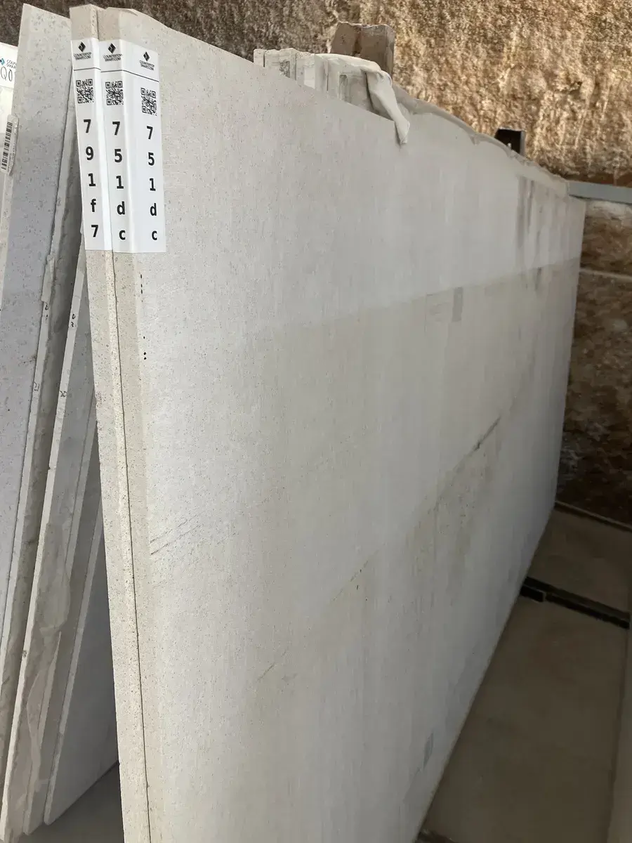 Full image of Silestone Blanco City Cream Quartz countertop slab