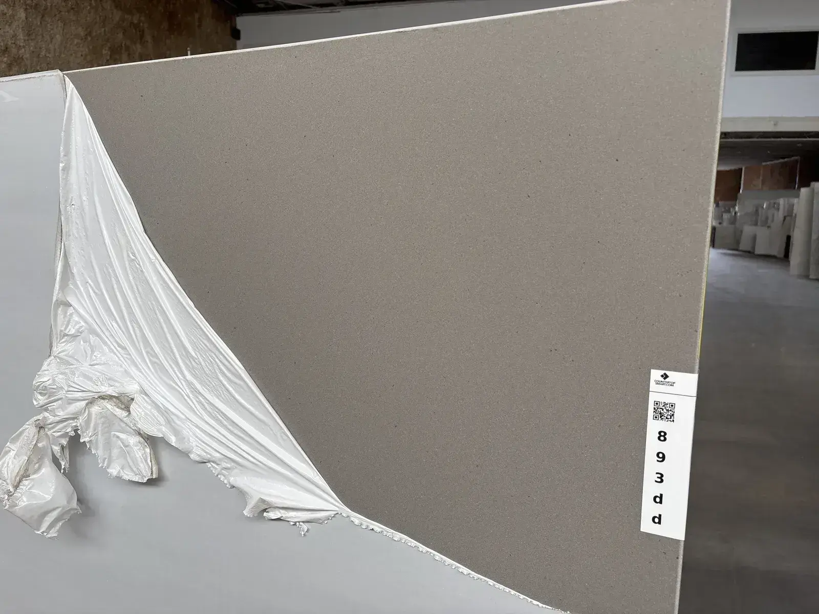 Full image of Caesarstone Sleek Concrete Quartz countertop slab