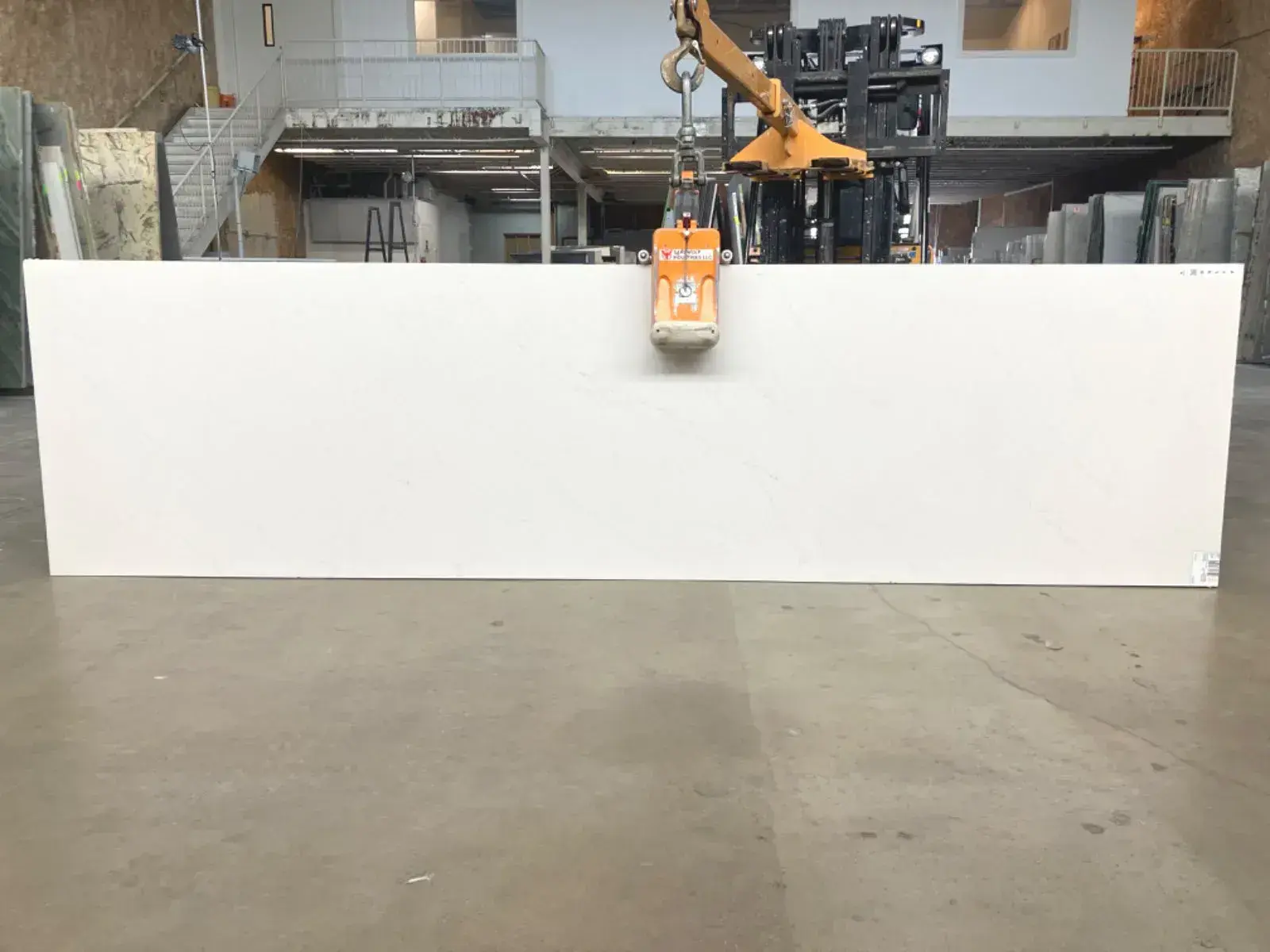 Full image of Silestone Eternal Statuario White Quartz countertop slab