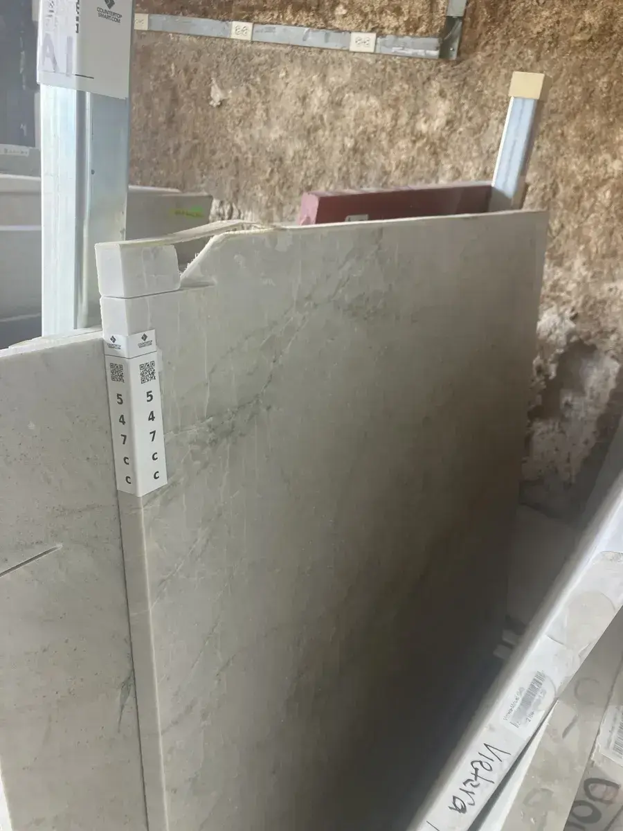 Full image of Taj Mahal Grey Quartzite countertop slab