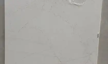 Full image of Daltile Valor Gold White Quartz countertop slab