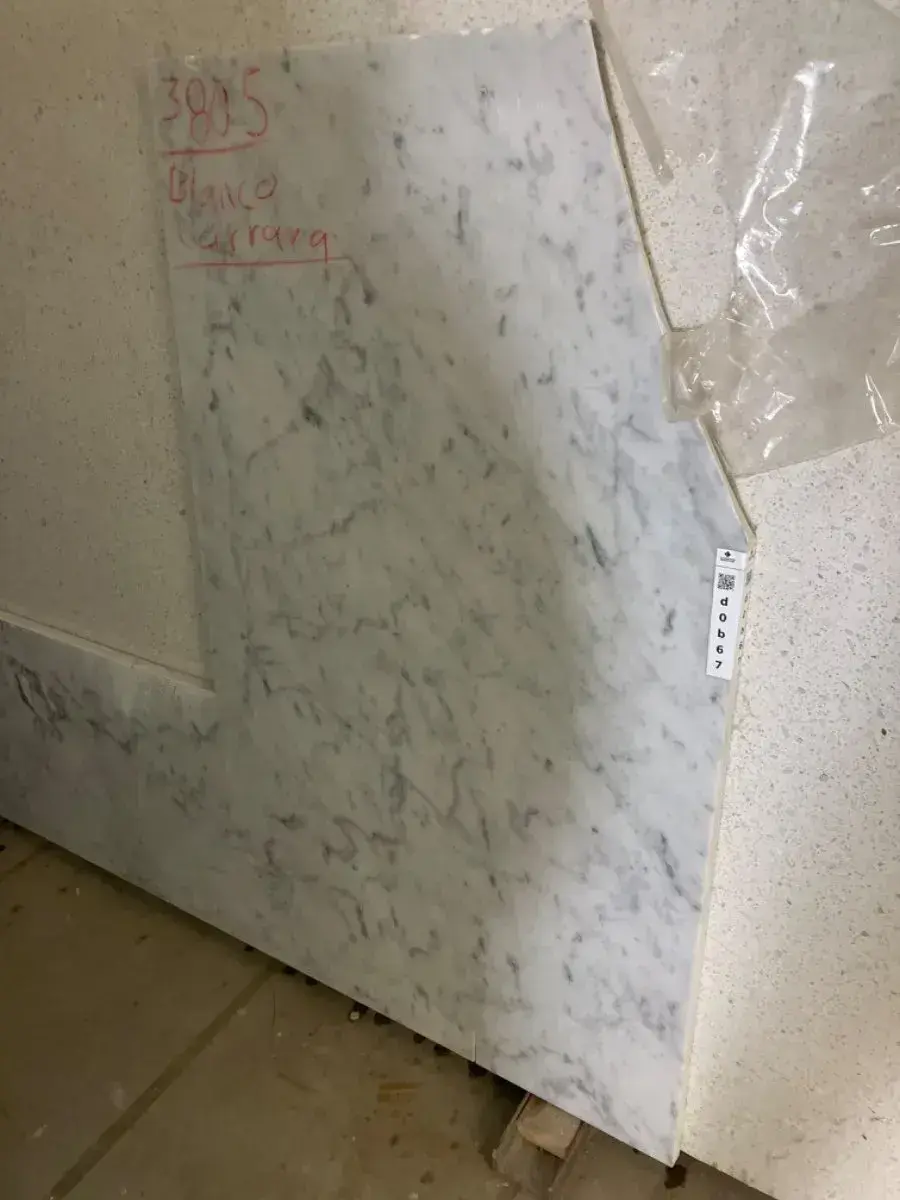 Full image of Bianco Carrara Marble countertop slab