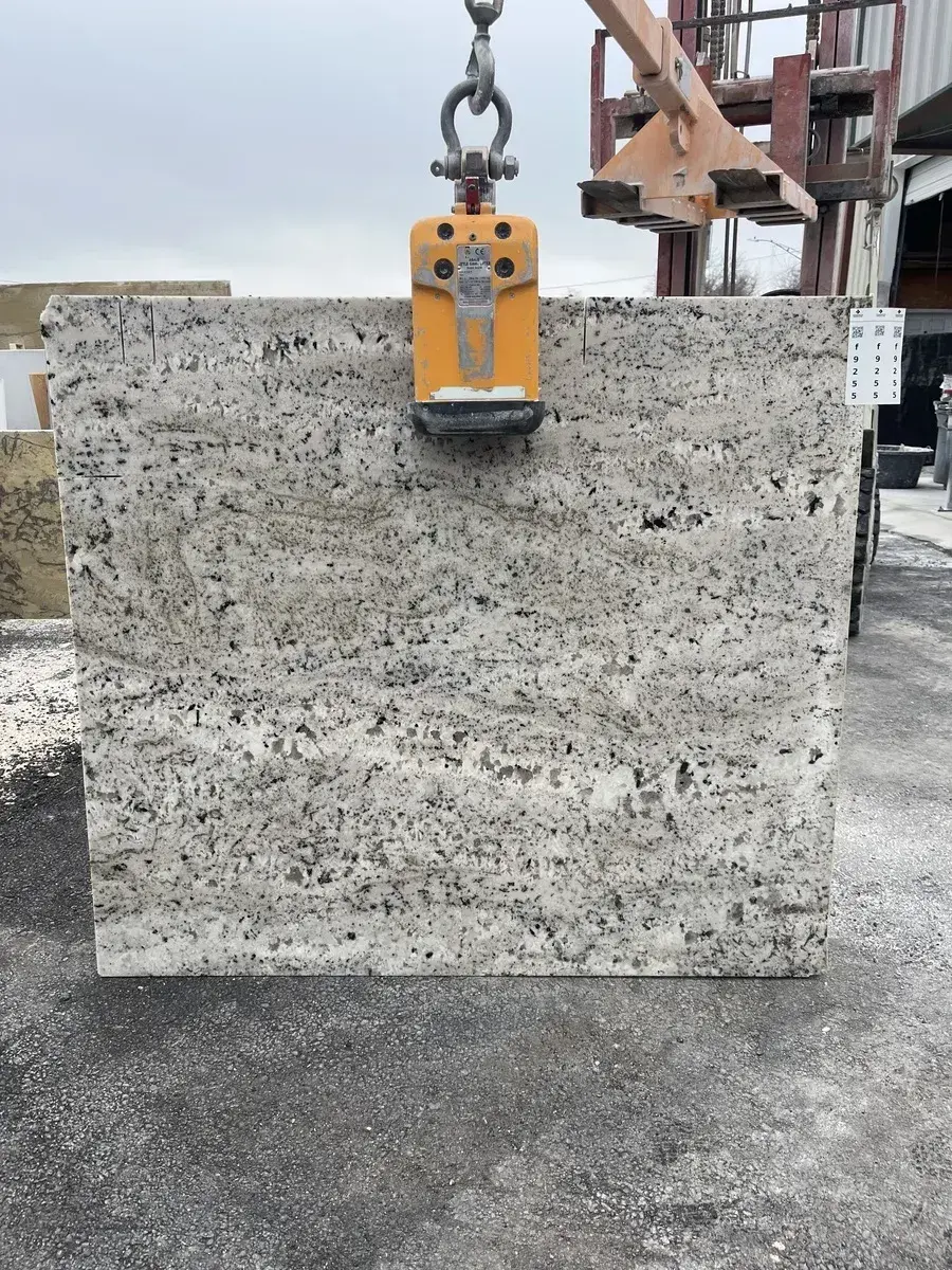 Full image of White Knight Granite countertop slab